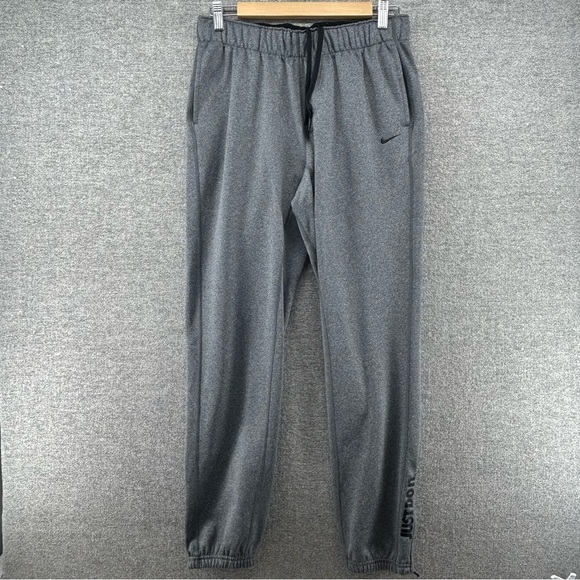 Nike Other - Nike Therma Fit Joggers‎ Pants Men Small Gray Activewear Tapered Zip